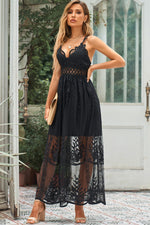 Load image into Gallery viewer, Lace Crisscross Back Sleeveless Maxi Dress
