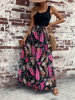 Load image into Gallery viewer, Floral Scoop Neck Sleeveless Maxi Dress
