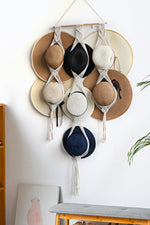 Load image into Gallery viewer, Macrame Hat Hanger
