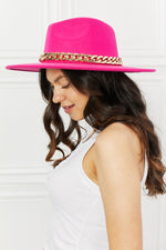 Load image into Gallery viewer, Fame Keep Your Promise Fedora Hat in Pink
