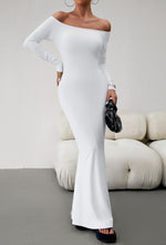 Load image into Gallery viewer, Off-Shoulder Long Sleeve Maxi Dress
