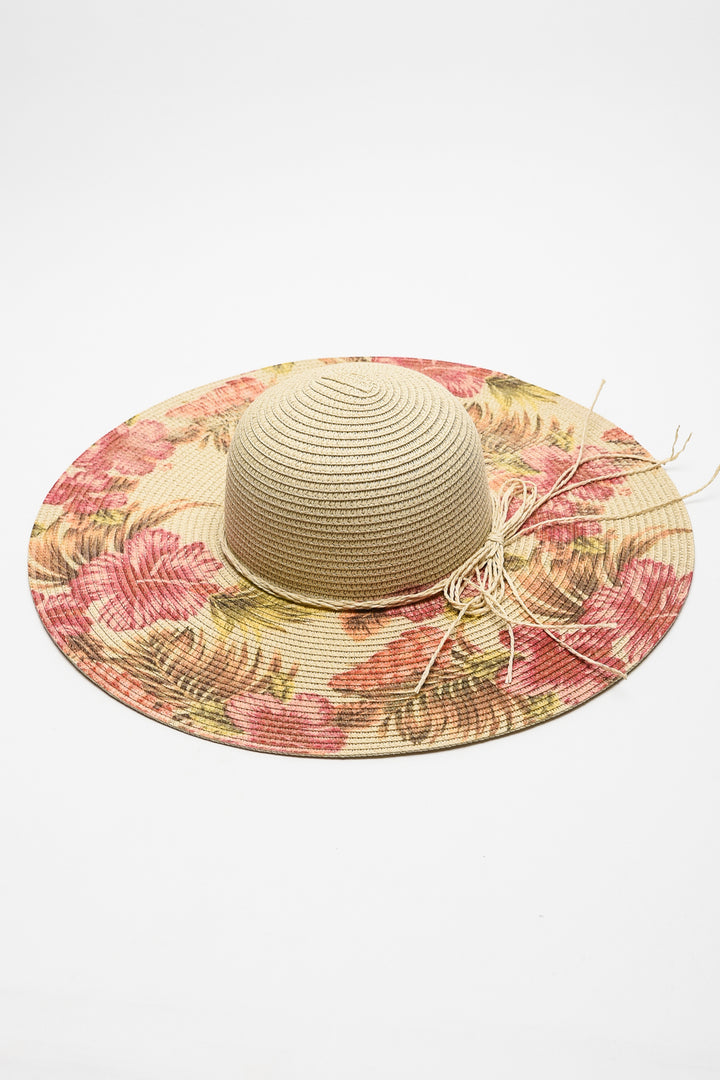 Justin Taylor Floral Bow Detail Sunhat