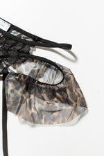 Load image into Gallery viewer, Leopard Spliced Lace Lingerie Set
