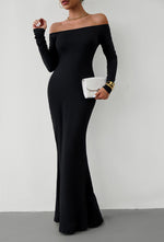 Load image into Gallery viewer, Off-Shoulder Long Sleeve Maxi Dress
