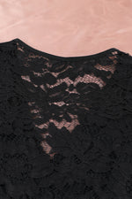 Load image into Gallery viewer, Lux Neck Long Puff Sleeve Lace Bodysuit
