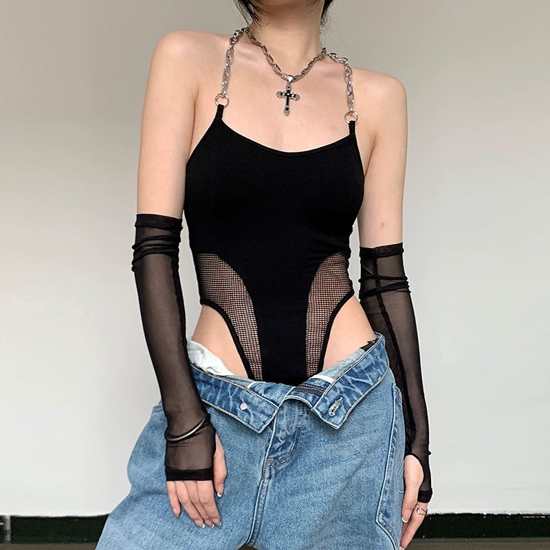 Madelyn Mesh Panels Bodysuit