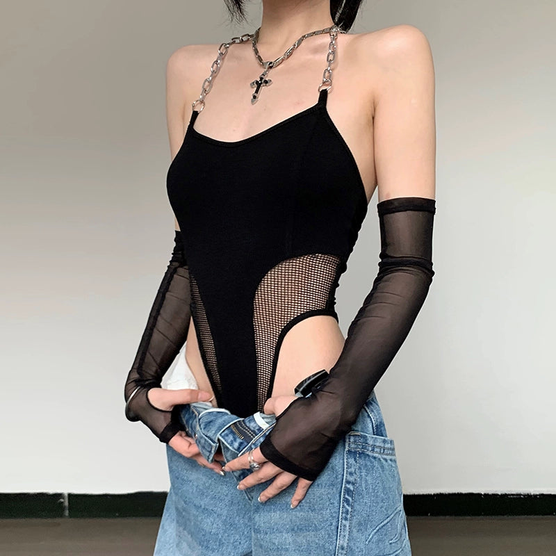 Madelyn Mesh Panels Bodysuit