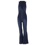 Load image into Gallery viewer, Sofia Blue Denim Overalls Jumpsuit
