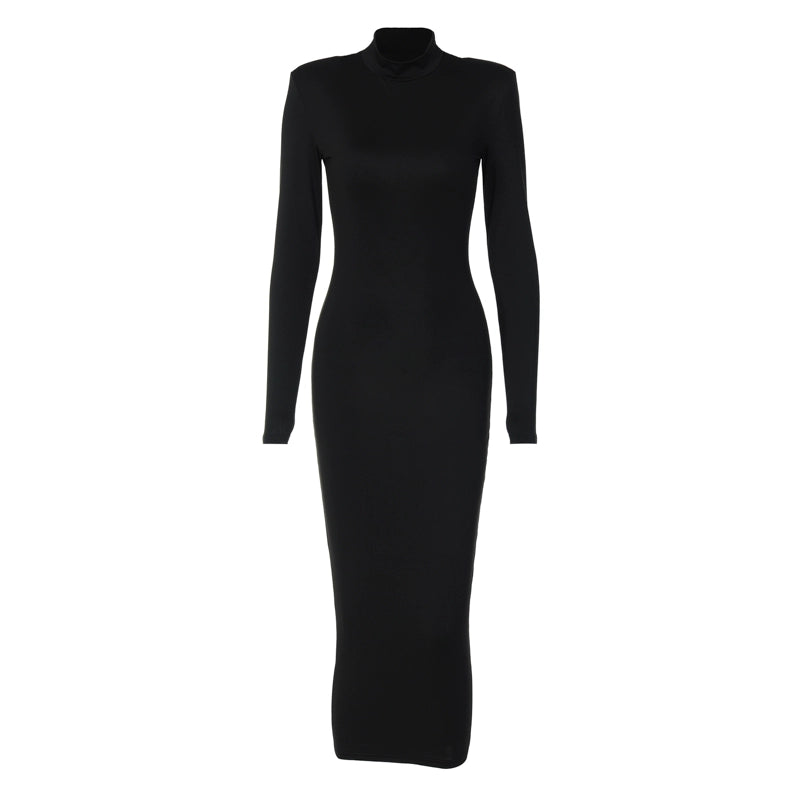 Emma Full Length Turtle Neck Dress