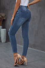 Load image into Gallery viewer, Nika Vintage Skinny Ripped Jeans
