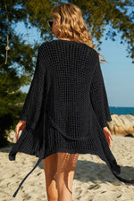 Load image into Gallery viewer, Tie-Waist Lux Crochet Cover Up
