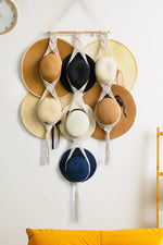 Load image into Gallery viewer, Macrame Hat Hanger
