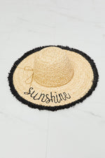 Load image into Gallery viewer, Fame Sunshine Straw Fringe Hat
