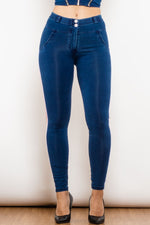 Load image into Gallery viewer, Side Stripe Skinny Jeans
