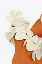 Load image into Gallery viewer, Flower Contrast One-Piece Swimsuit
