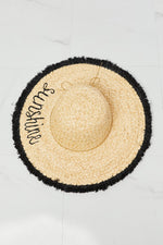 Load image into Gallery viewer, Fame Sunshine Straw Fringe Hat
