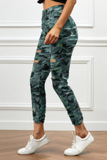 Load image into Gallery viewer, Nika Distressed Camouflage Jeans
