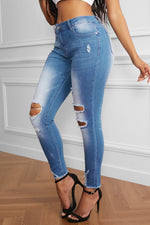 Load image into Gallery viewer, Nika Faded Mid High Rise Jeans
