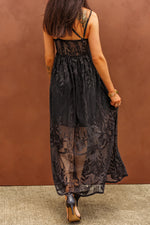 Load image into Gallery viewer, Lace Crisscross Back Sleeveless Maxi Dress
