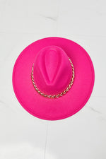 Load image into Gallery viewer, Fame Keep Your Promise Fedora Hat in Pink
